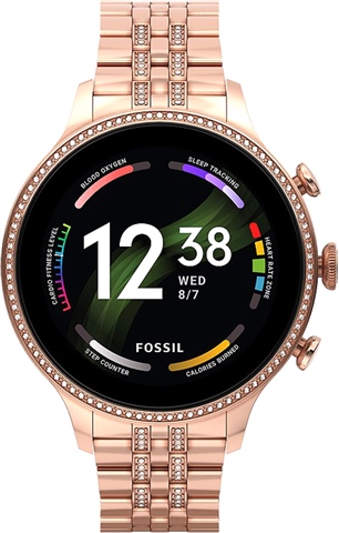 Fossil Gen 6 (FTW6077) Oro Rosa Stainless Steel Smartwatch, A