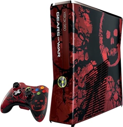 Console Xbox 360 Slim Edição Limitada Gears Of War 3 Completo