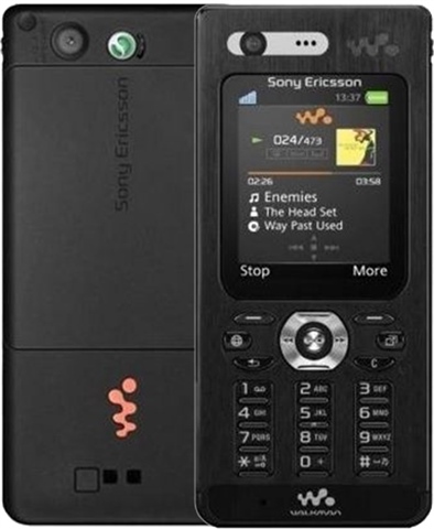 Novo telefone celular Sony Ericsson W880i em segunda mão durante